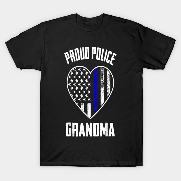 Proud police grandma T-Shirt by brittenrashidhijl09